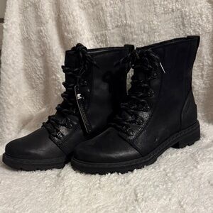 Sorel Black Combat Boots